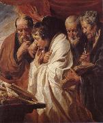 Jacob Jordaens The four Evangelists oil on canvas